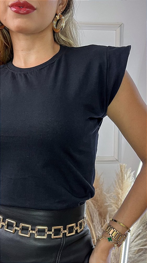 BLUSA MUSCLE TEE BÁSIC - PRETA