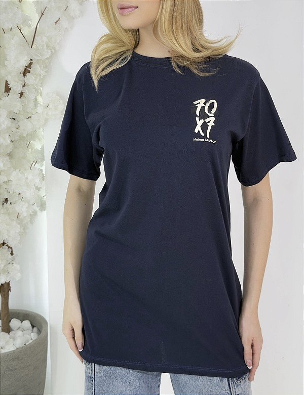MAX T-SHIRT UNISSEX MATHEUS 70X7 - AZUL MARINHO