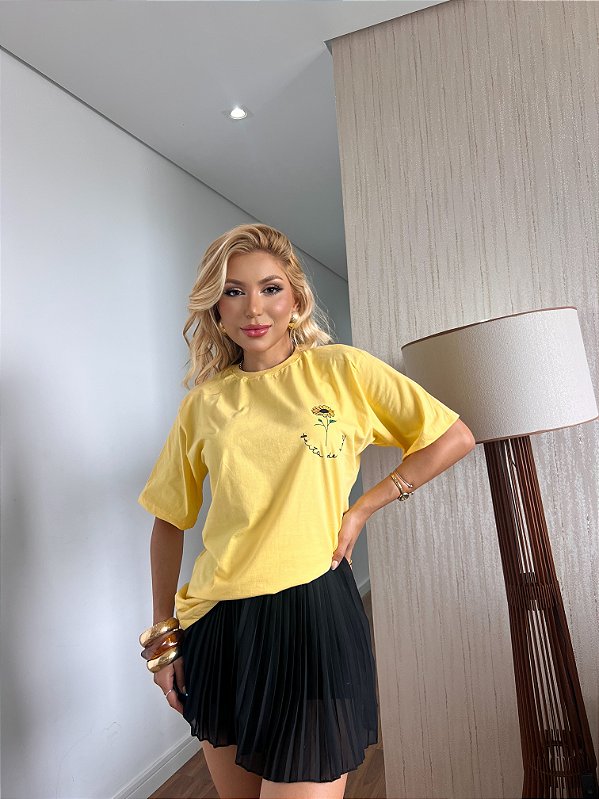 MAX TSHIRT UNISSEX MENEGOTTI FEITA DE SOL - AMARELO