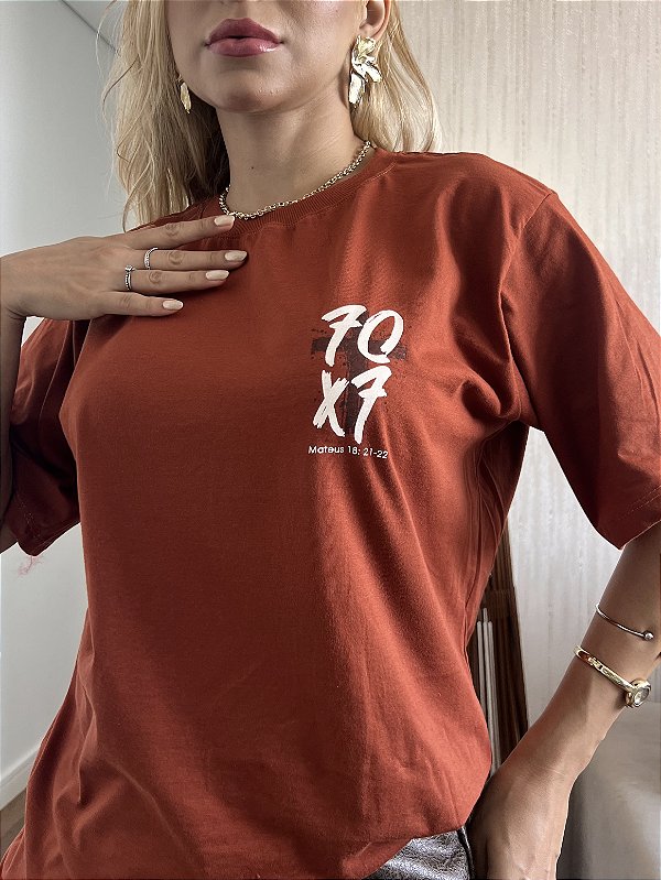 MAX TSHIRT UNISSEX MENEGOTTI 70X7 - TERRA COTA