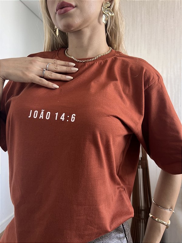 MAX TSHIRT UNISSEX MENEGOTTI JOÃO 14:6 - TERRA COTA