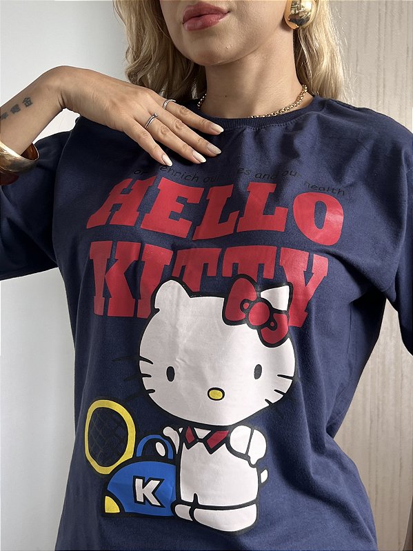MAX TSHIRT UNISSEX MENEGOTTI HELLO KITTY - AZUL