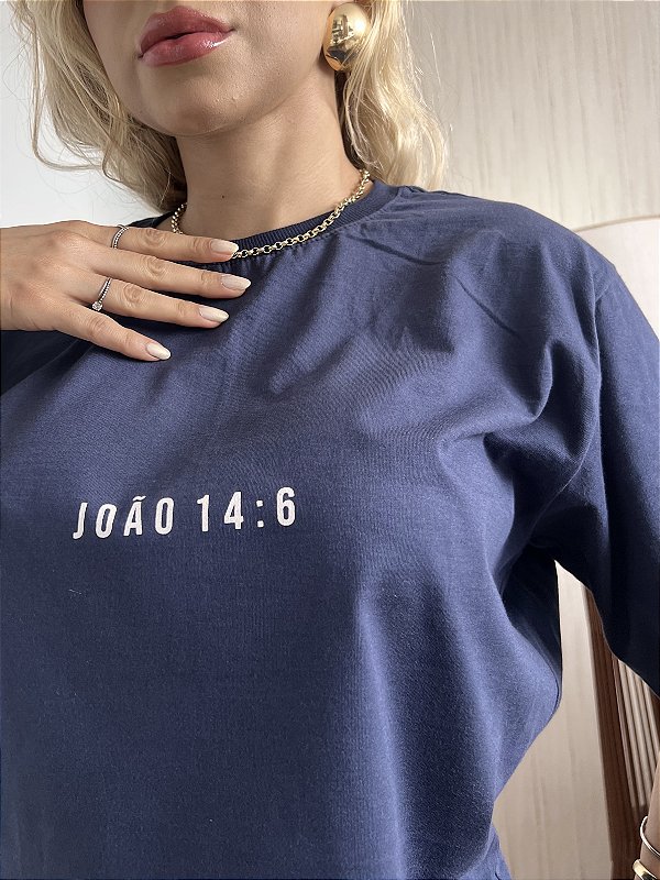 MAX TSHIRT UNISSEX MENEGOTTI JOÃO 14:6 - AZUL