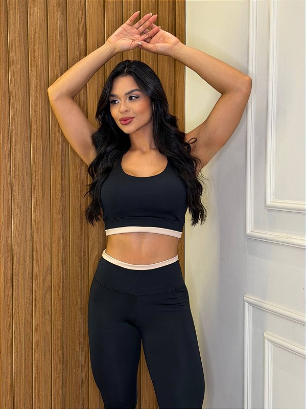 TOP ALCINHA SUPLEX - PRETO