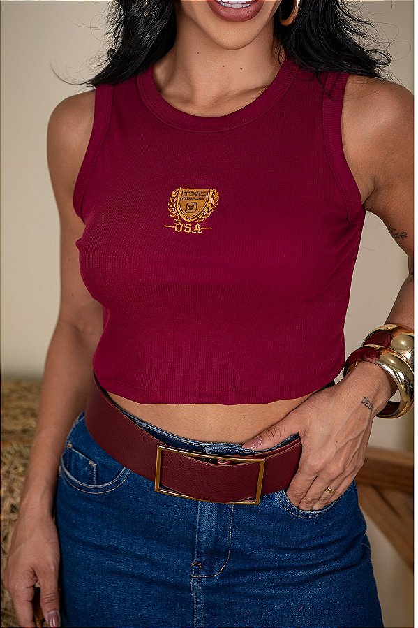 CROPPED REGATA COUNTRY NA RIBANA TXC USA - MARSALA
