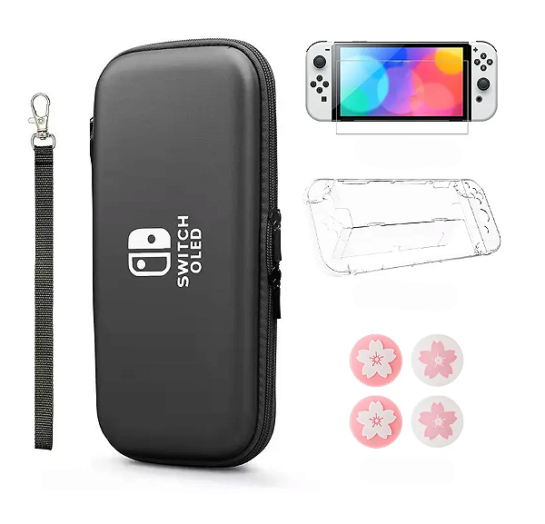 Kit Completo De Proteção Nintendo Switch OLED