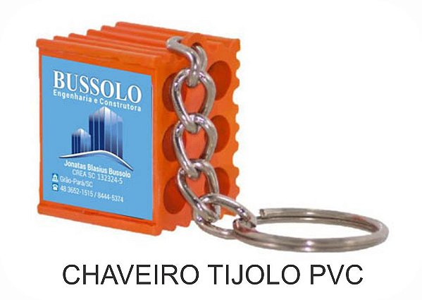 Chaveiro Tijolo Pvc