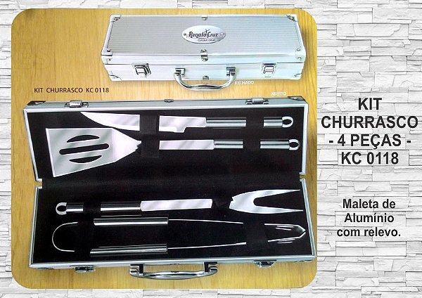 Kit Churrasco 4 peças