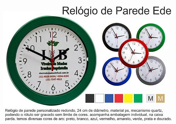 Relógio EDE 24cm
