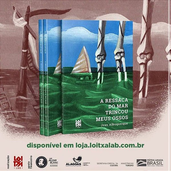 Livro - A ressaca do mar trincou meus ossos - Jean Albuquerque