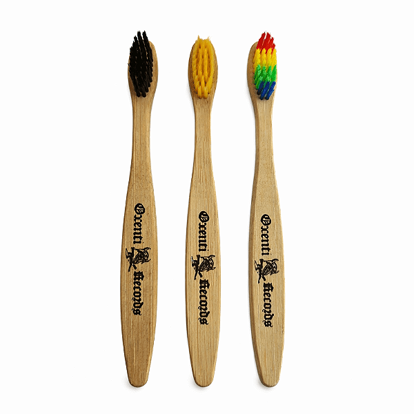 Escova de Dente de Bambu com Carvão Ativado - Oxenti Records