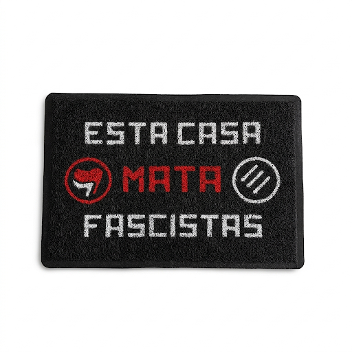 Tapete Capacho Esta Casa Mata Fascistas 60cmx40cm