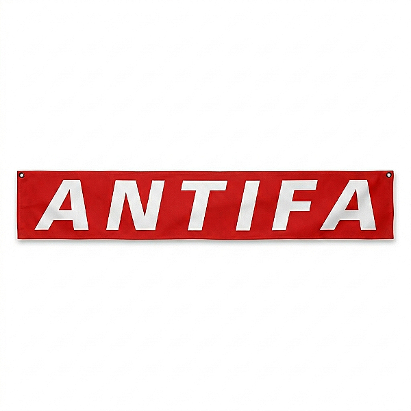 Faixa Antifa em Tecido Oxford | Decoração e Manifesto | Oxenti Records