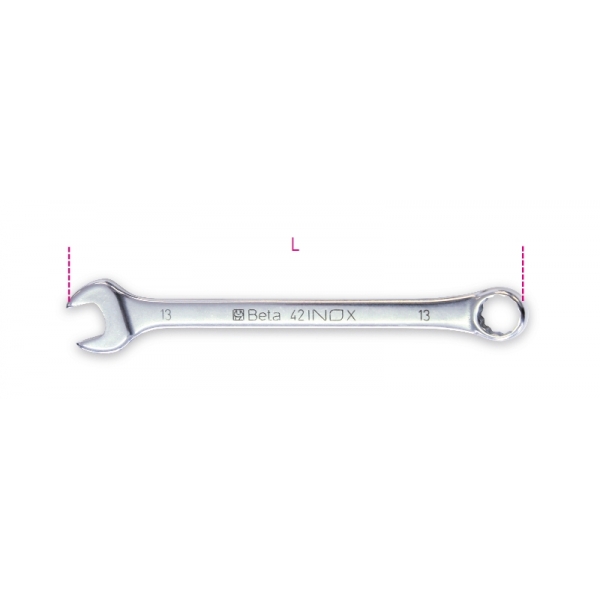 Chave combinada feita em aço inoxidável - 42INOX