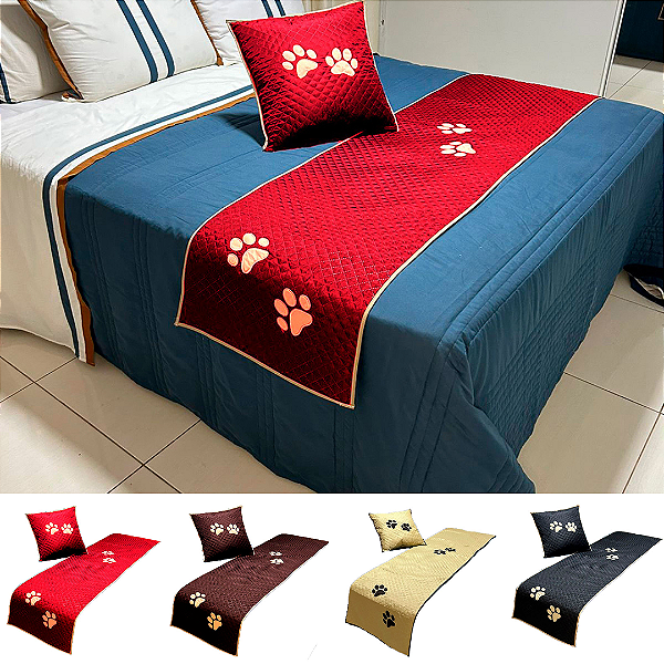 Kit Peseira Cama Solteiro 3 Peças Impermeável e Almofada Cheia 1,50 x 72