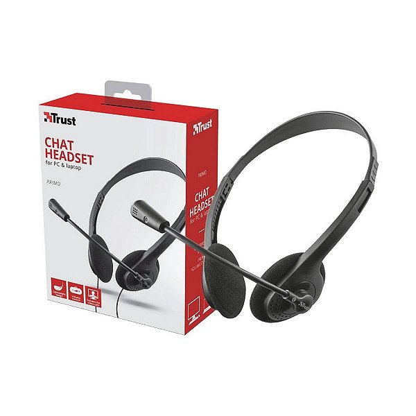 FONE HEADSET C/MICROFONE P2 PRIMO CHAT R.21665 - TRUST