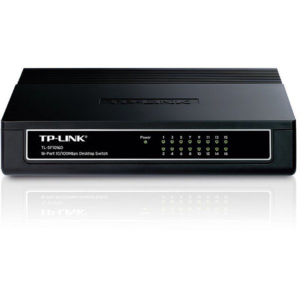 SWITCH 16 PORTAS 10/100MBPS NAO GERENCIAVEL TL-SF1016D - TP-LINK