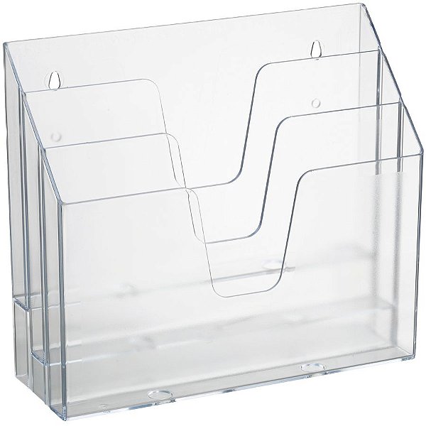 ORGANIZADOR DE ESCRITORIO CRISTAL 3 DIV MESA/PAREDE R.860.0 - ACRIMET