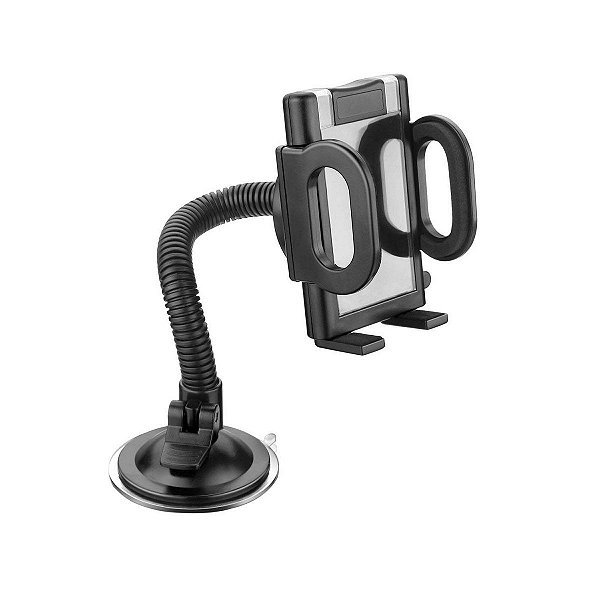 SUPORTE UNIVERSAL GPS ATE 5''  VERSATIL HASTE FLEXIVEL PRETO R.AC168 - MULTILASER