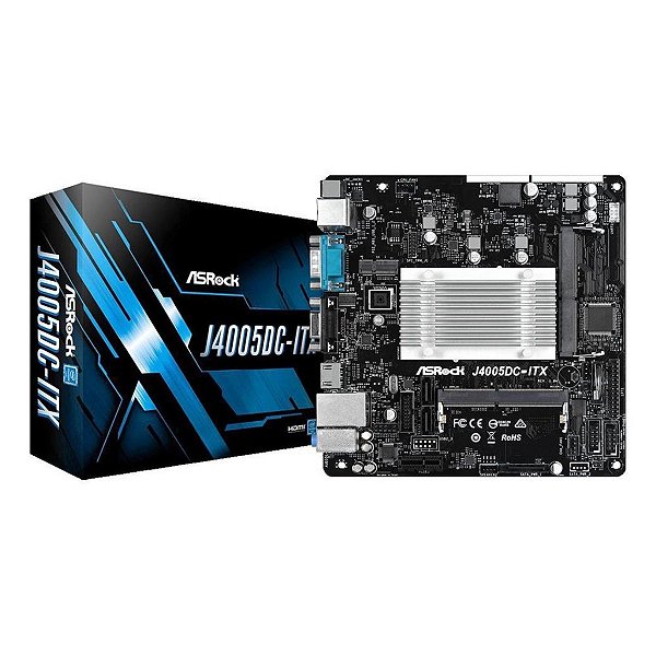 PLACA MAE (INTEL) J4005DC-ITX DUAL-CORE DDR4 - ASROCK