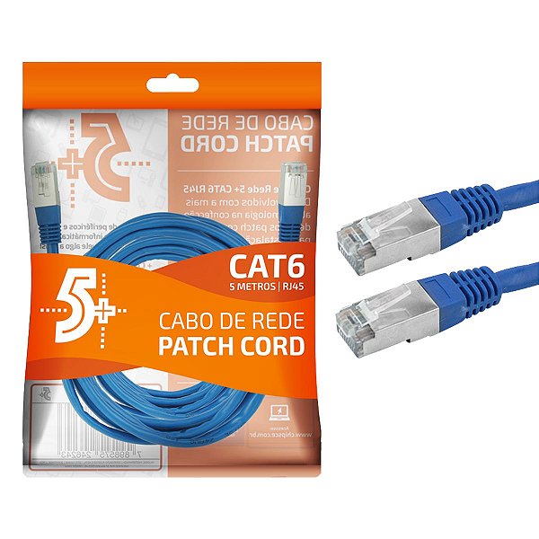 PATCH CORD CAT6 5MTS FTP R.018-9901 - 5+