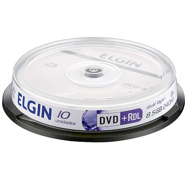 DVD+R DUAL LAYER GRAVAVEL 8.5GB PRINTABLE - PECA AVULSA SEM EMBALAGEM - ELGIN