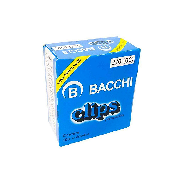 CLIPS 2/0 (00) GALV. CX. C/100 PC 0806-0 - BACCHI