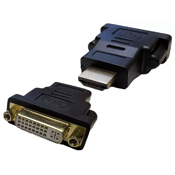 ADAPTADOR HDMI MACHO X DVI-D FEMEA