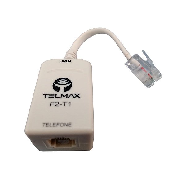 FILTRO ADSL SIMPLES 1 SAIDA DSL-375 BEGE -TELMAX