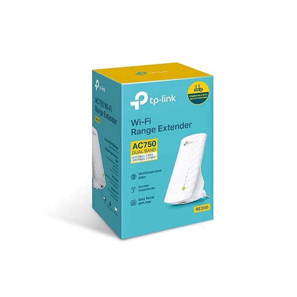 REPETIDOR WIRELESS DUAL BAND MESH AC750 RE200 - TP-LINK