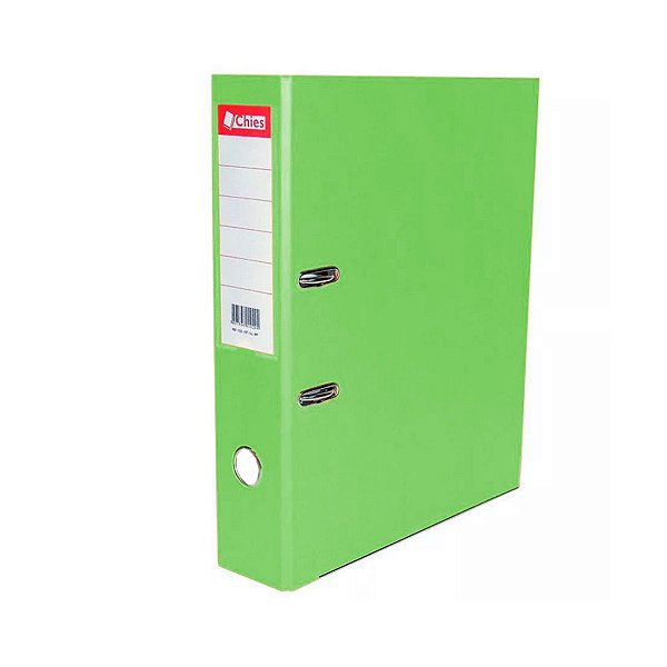 PASTA REGISTRADOR A/Z POLIP LE A-4 CLASSIC 28,5X31,5X5,3CM VERDE CITRICO - R.2524-6 - CHIES