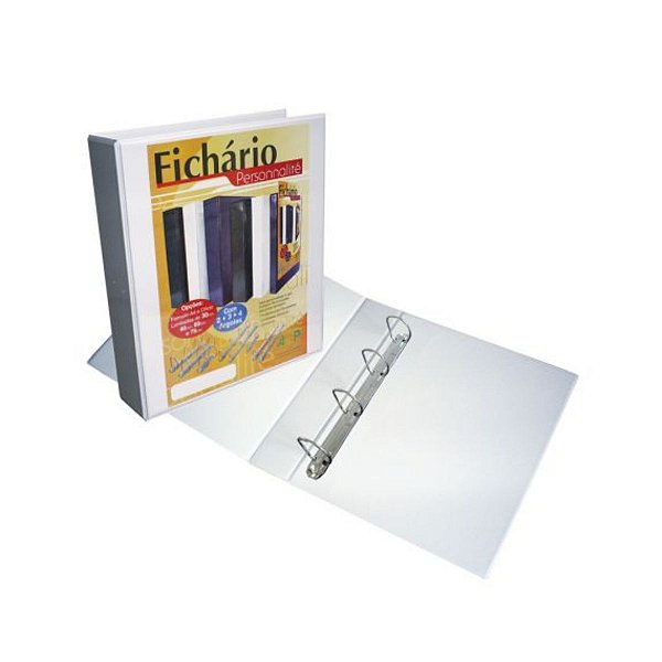 PASTA FICHARIO 4 ARG 265X355X60 (OFICIO) REV CRISTAL BRANCA R.3360-BR - ACP