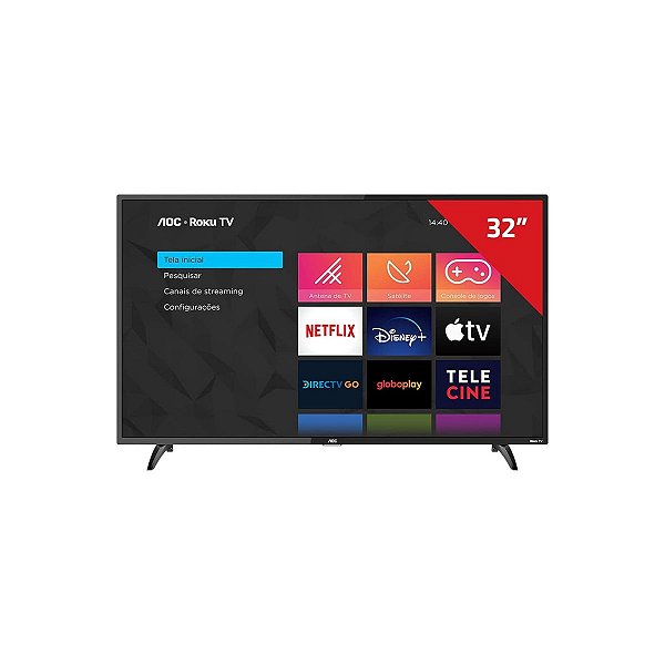 TV LED 32' HD SMART WIFI/HDMI R.32S5195 - AOC
