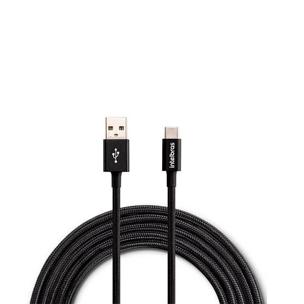 CABO USB A X USB C NYLON 1,5M C/ CARREGAMENTO RAPIDO ATE 3,0
