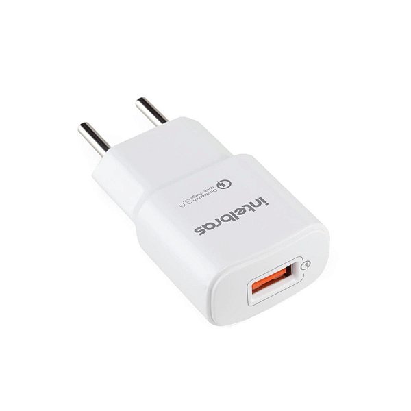 CARREGADOR USB PARA TOMADA BIVOLT BRANCO R.EC 1 QUICK - INTE