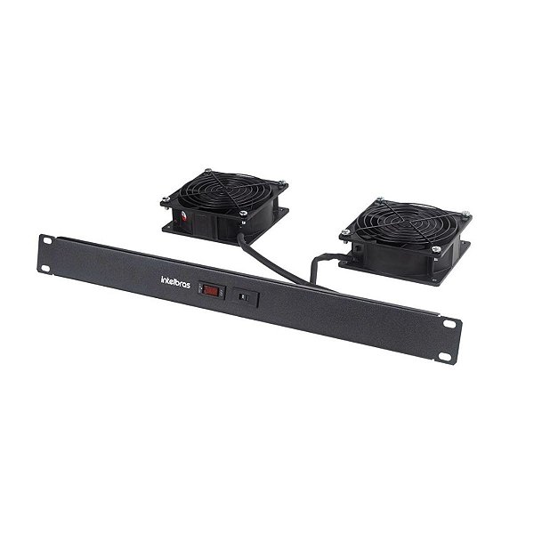 KIT DE VENTILACAO PRETO C/ 2 VENTILADORES P/ RACK R.KVR 2V -