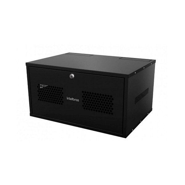 RACK MINI 19" 05U X 370MM P/ PAREDE PRETO R.MRM 537 - INTELB