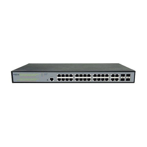 SWITCH GERENCIAVEL 24P POE GIGA + 4P MINI-GBIC R.SG 2404 POE