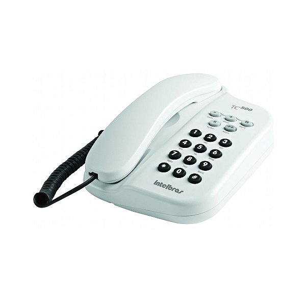 TELEFONE COM FIO COR BRANCO R.TC500 - INTELBRAS