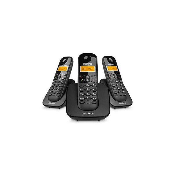 TELEFONE SEM FIO COM IDENTIFICADOR DE CHAMADAS + 2 RAMAIS TS