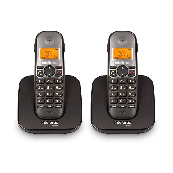 TELEFONE SEM FIO VIVA VOZ IDENT CHAMADA C/ 2 RAMAIS TS 5123