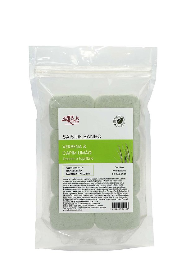 Sais de Banho Verbena & Capim Limão