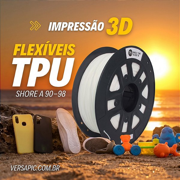 Filamento Flexível TPU 1.75 1Kg