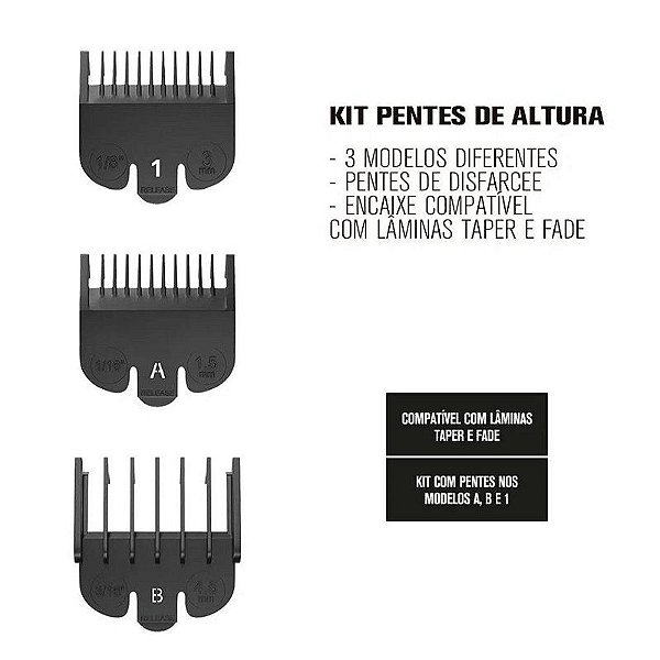 Kit Pentes de Altura 3 Peças