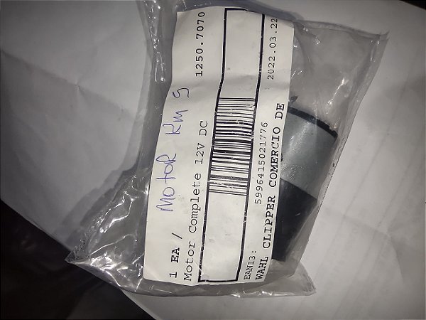 MOTOR KM5 COMPLETO 12V DC