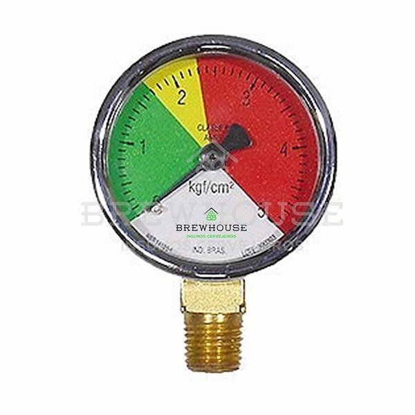 Manômetro Baixa Pressão 0-5 Kg/Cm³
