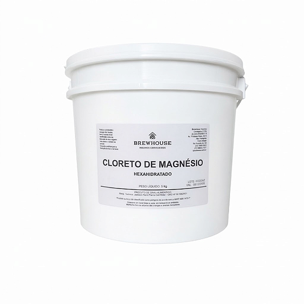 Cloreto de Magnésio - Alimentício - (MgCl2) - 5kg