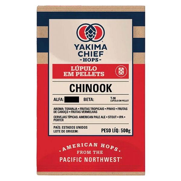Lúpulo Chinook - Yakima Chief - 500g