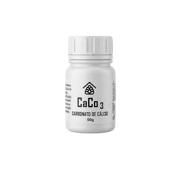 Carbonato de Cálcio - Alimentício - (CaCO3) - 50g