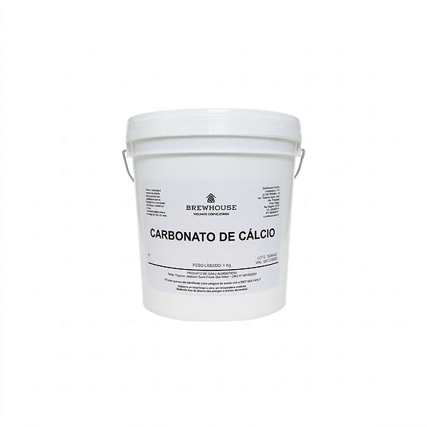 Carbonato de Cálcio - Alimentício - (CaCO3) - 1kg